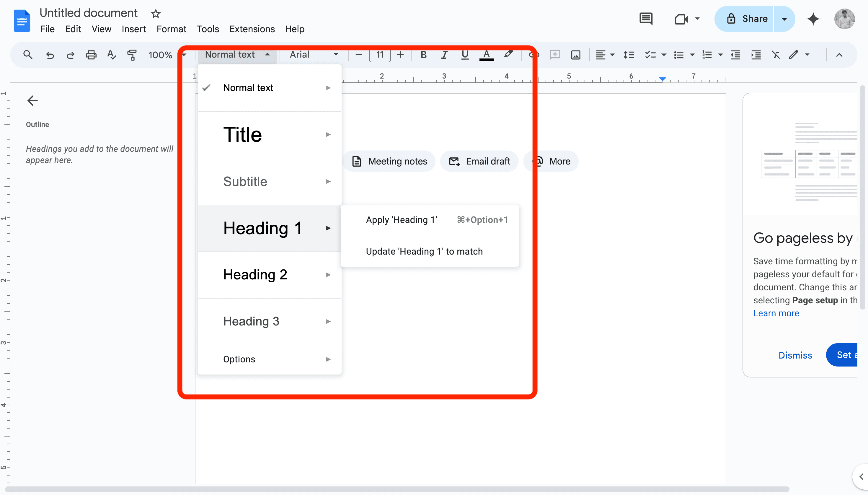 Google Docs editor image cover pic